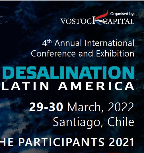 IDE Water Technologies to Present at 4th International Conference and Exhibition Desalination Latin America